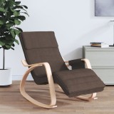 Cumpara ieftin Scaun balansoar, maro &icirc;nchis, material textil