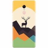 Husa silicon pentru Xiaomi Remdi Note 4X, Abstract Deer