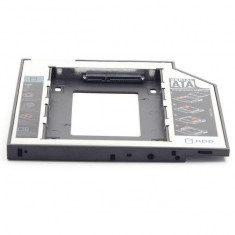 Adaptor HDD Caddy HDD/SSD, pentru unitati optice de tipul 9.5 mm, IF-SATA-10 foto