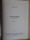 OLIGOMERI. NOTE DE CURS, PARTEA A I-A-MIHAI CHIRITA-235607