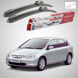 Cumpara ieftin Ștergătoare Honda Civic Gen VII (EU/EP/EV) Hatchback 2001-2005 | Set Față Flat &ndash; TeamCar&reg;