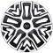 Set 4 Capace Roti 15 &quot; Best Alb-Negru, Compatibile Cu Opel