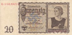 GERMANIA 20 reichsmark 1939 VF+++!!!
