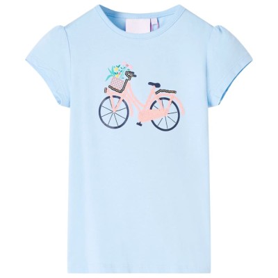 Tricou pentru copii, albastru deschis, 128 foto