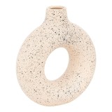 Cumpara ieftin Vaza ceramica Circkly, Pako World, Alb-Negru, 27x9x30 cm