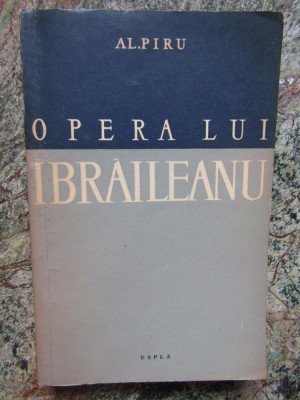 Al. Piru - OPERA LUI IBRAILEANU foto