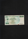 Zimbabwe 500000 500 000 dolari dollars 2007 seria9601432