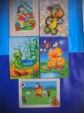 HOPCT LOT NR 1002 CEHIA-DESENE ANIMATE PENTRU COPII-5 CARTI POSTALE-CIRCULATE, Circulata, Printata