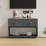 Cumpara ieftin Comodă TV, gri, 90x40x60 cm, lemn masiv de pin