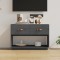 Gossi comoda tv, gri, 90x40x60 cm, lemn masiv de pin