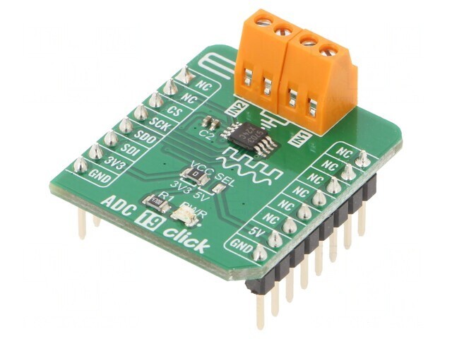 Convertor A/D SPI ADC122S101 - Placă Prototip ADC 19 Click