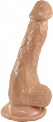 Dildo Realist cu Ventuza Eddie, Natural, 16 cm, Passion Labs foto