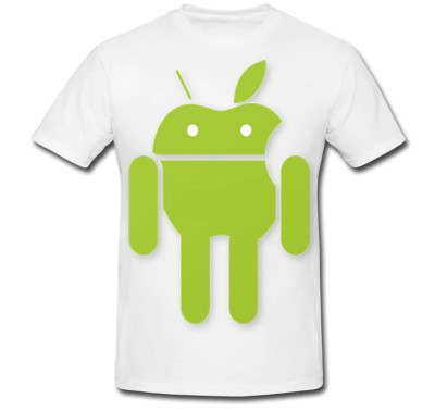 Tricou &amp;quot; Apple head Android &amp;quot; foto