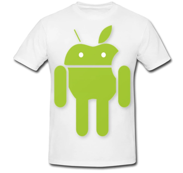 Tricou &quot; Apple head Android &quot;