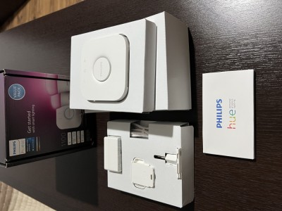 Consola PHILIPS Hue Bridge (hub) Wi-Fi, alb, control iOS/Android, NOU foto