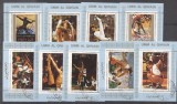 Umm al Qiwain 1973 Sport, Olympics, 9 perf. mini sheet, used T.207, Stampilat