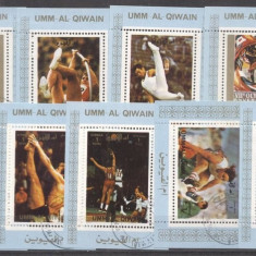 Umm al Qiwain 1973 Sport, Olympics, 9 perf. mini sheet, used T.207