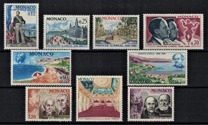 MONACO 1966 - An complet, serii complete MNH (10 imagini) / Michel 32&euro;