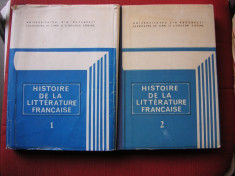 Histoire de la litterature francaise - Angela Ion - vol.1,2 foto