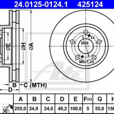 Disc frana TOYOTA CELICA (ZZT23_) (1999 - 2005) ATE 24.0125-0124.1