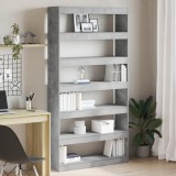 VidaXL Bibliotecă Gri Lemn prelucrat 100 x 30 x 198 cm Bibliotecă
