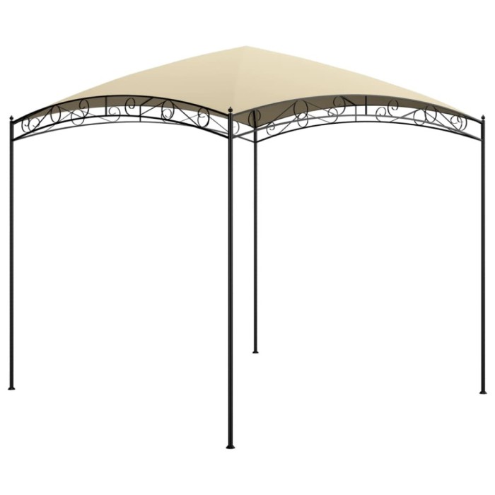 vidaXL Pavilion, crem, 3 x 3 x 2,65 m, 180 g/m&sup2;