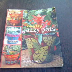 REALLY JAZZY POTS, GLORIOUS GIFT IDEAS - MICKEY BASKETT (CARTE IN LIMBA ENGLEZA)