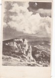 AMS - ILUSTRATA 1296, VEDERE DE PE CEAHLAU, ANUL 1958, cu perforari