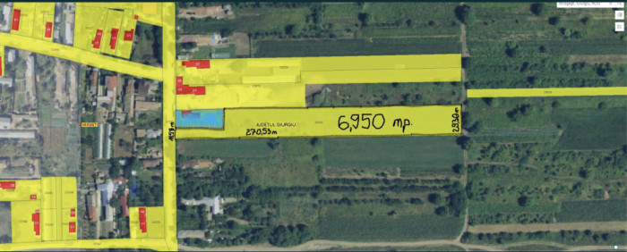 Teren intravilan Milosesti (Sătic), Her&atilde;ști, Giurgiu 6,950 mp