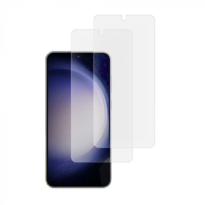 Set Doua Folii Sticla Compatibile cu Samsung Galaxy S23 OTG+ Glastify Clear