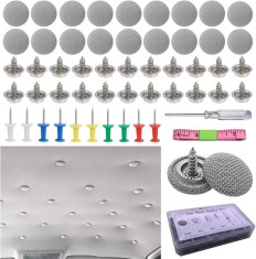 Set 60 capse pentru reconditionare tapiterie/plafon auto cu instrument de instalare