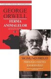 Pachet 2 carti: Ferma animalelor + Psihologia colectiva si analiza eului - George Orwell, Sigmund Freud