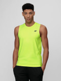 Tank top de antrenament regular cu uscare rapidă pentru bărbați - verde, 4F Sportswear