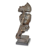 Nu vorbi rau-statueta din bronz cu un soclu din marmura TBE-34, Abstract