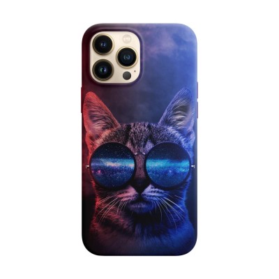 Husa compatibila cu Apple iPhone 14 model Cool cat, Silicon, TPU, Viceversa foto