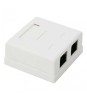 Priza dubla de perete 8P8C UTP Cat5 2x RJ45, Oem