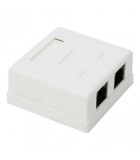 Priza dubla de perete 8P8C UTP Cat5 2x RJ45, Oem