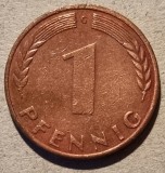 1 pfenning Germania - 1949-1950 G, Europa