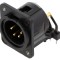 Conector XLR tată 90&deg; 4 pini