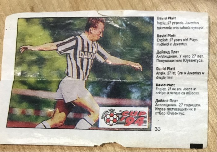 COLOB Actibild Fodbal 1994 Nr. 33