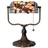 Cumpara ieftin Veioza sticla polirasina Tiffany 27x20x36 cm