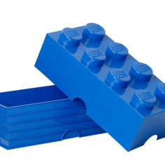 LEGO Cutii depozitare: Cutie depozitare LEGO 2x4 albastru inchis