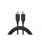 CABLU alimentare si date Genius, pt. smartphone, USB 3.0, USB Type-C (T) la USB Type-C (T), PD 3.0 60W, 1m, braided nylon, negru, &quot;32590006400&quot; (timbr