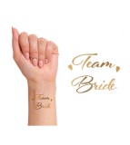 Set tatuaje GoGirls pentru petrecerea burlacitelor roz auriu 16 elemente, Godan