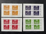 Set 4 Colițe Suedia 1974 - Expoziția STOCKHOLMIA 74, Blocurile 2-5 Complet, MNH -A150