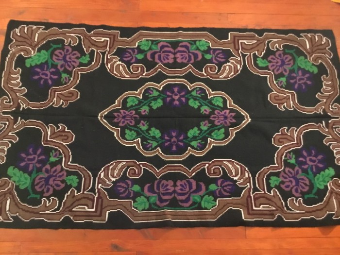 arta / traditie / rustic / design - Cuvertura , Macat , Scoarta , Patura taraneasca realizata manual la razboiul de tesut !