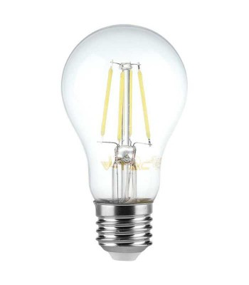Bec A60 E27 FILAMENT LED 12W 1521lm 6500K alb rece V-tac SKU-217460 foto