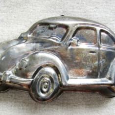 Volkswagen Beetle.Forma veche din aliaj inoxidabil.Rara.