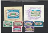 ROMANIA 1979 LP 991 LP 992 LP 993 PREOLIMPIADA DE VARA MOSCOVA SERIE+COLITE MNH, Nestampilat