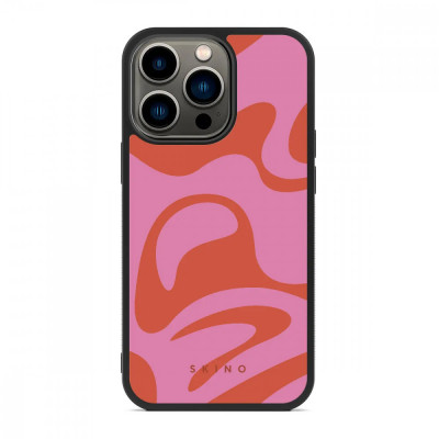 Husa iPhone 14 Pro Max - Skino Heat Wave, roz foto